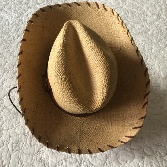 Fiesta cowboy/Cowgirl Straw Hat OS - Picture 5 of 12